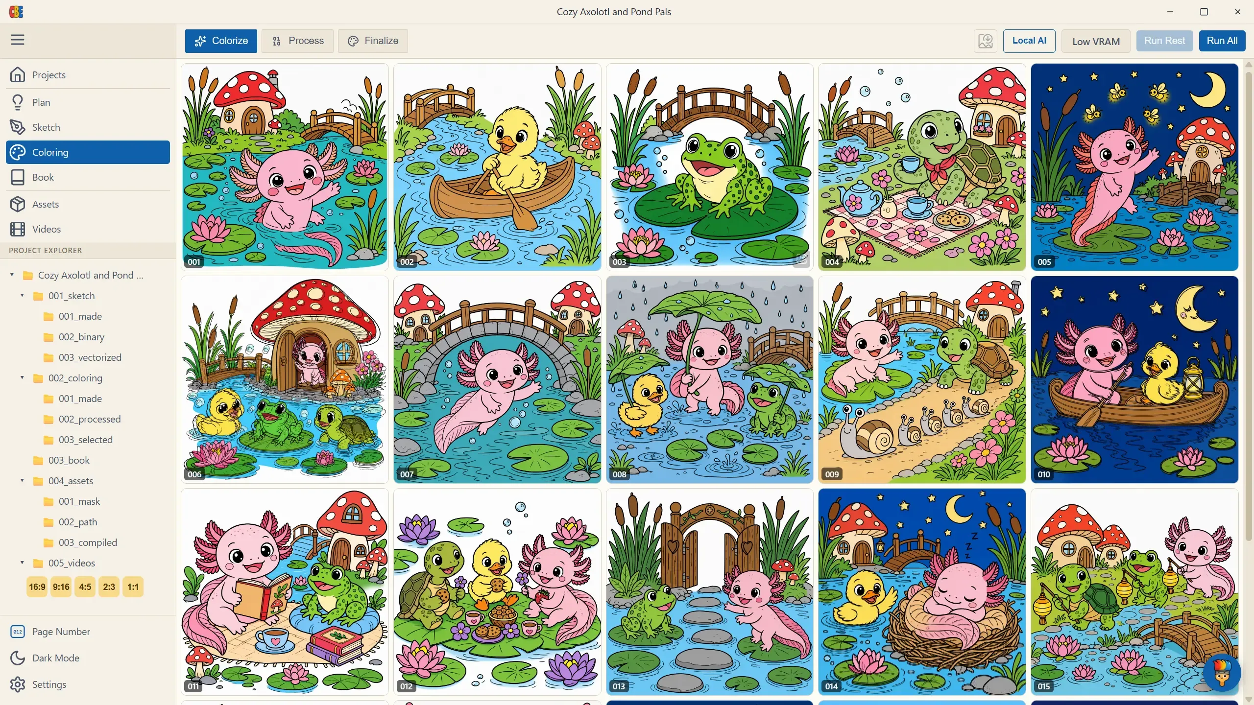 The Coloring stage
